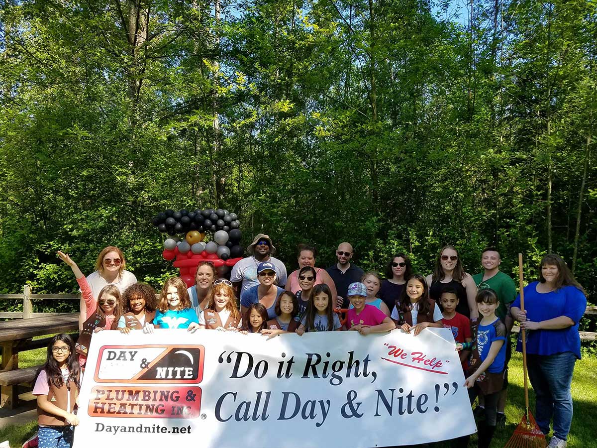 Girl Scouts at Wallace Swamp Creek